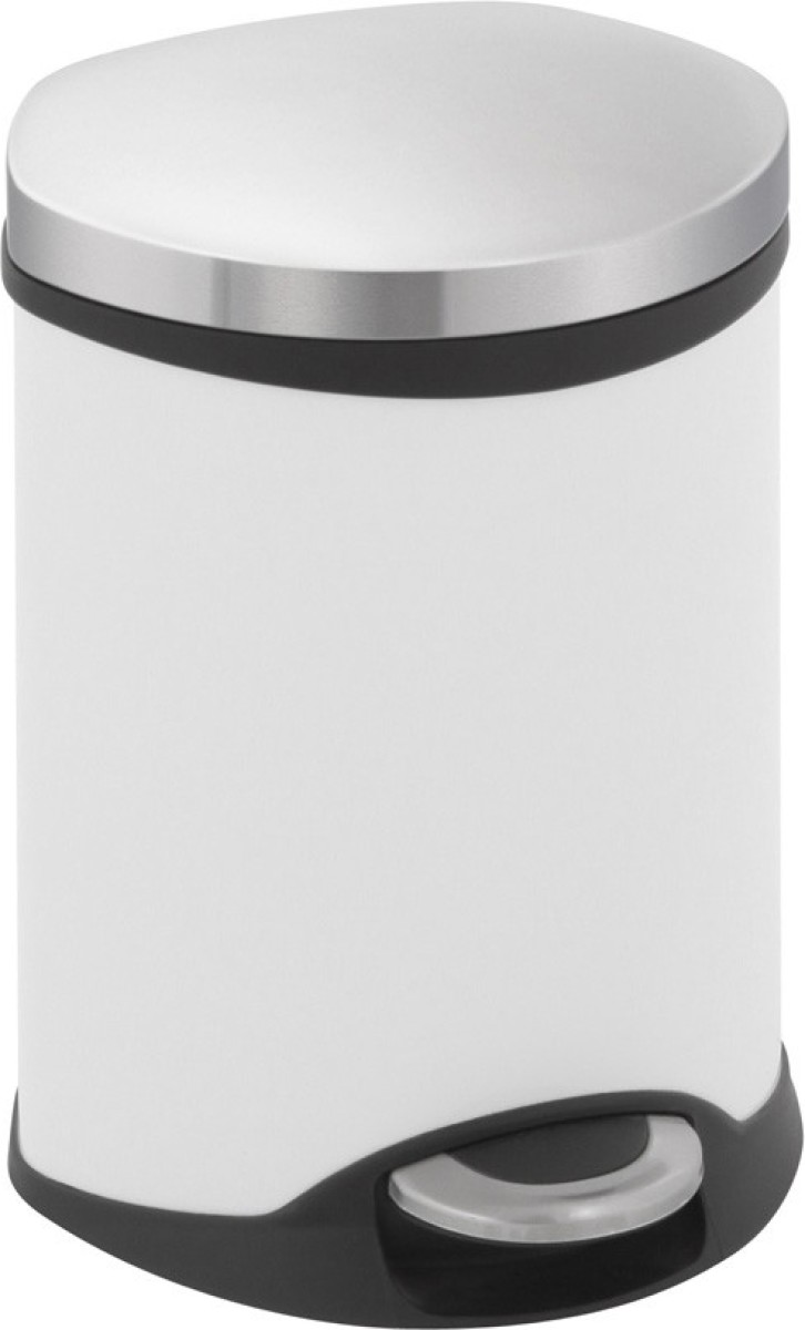 EKO Schelpvormige pedaalemmer - 6 l - wit