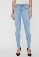VERO MODA mid waist skinny jeans VMTANYA light denim