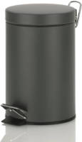 Monaco Pedaal Afvalemmer - 3 liter - Donker Grijs - Kela