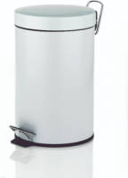 Monaco Pedaal Afvalemmer - 3 liter - Wit - Kela