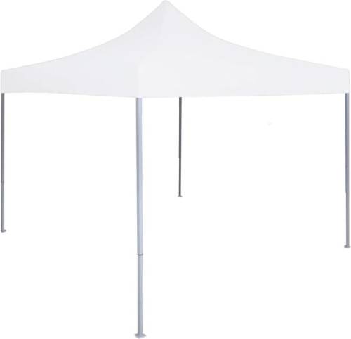 VidaXL Partytent inklapbaar 3x3 m staal wit