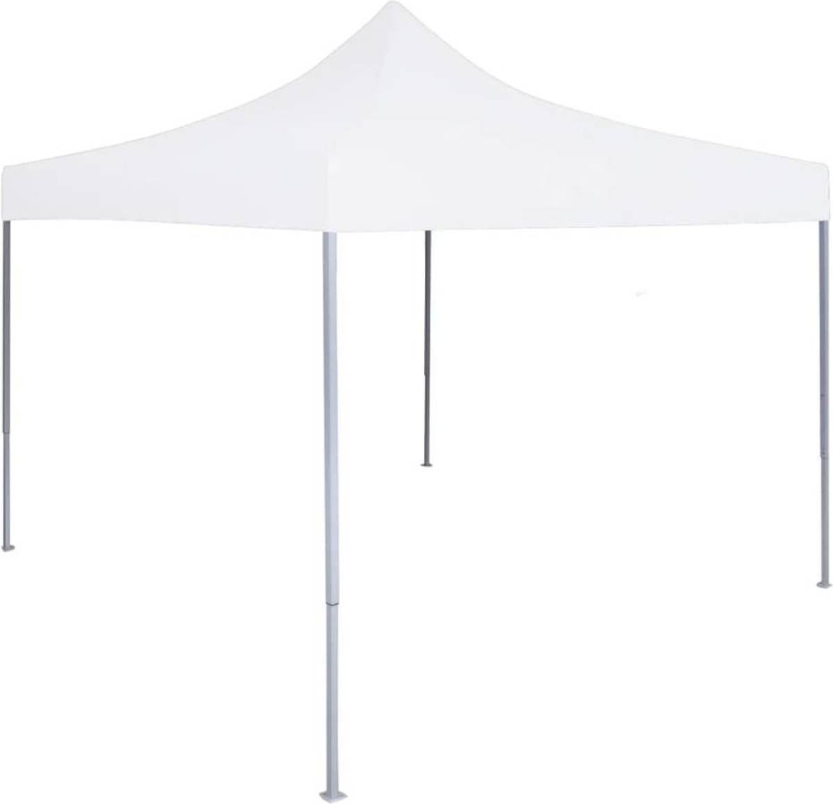 VidaXL Partytent inklapbaar 3x3 m staal wit