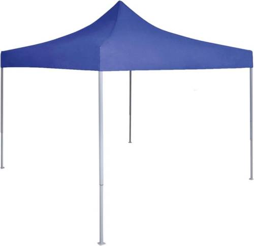 VidaXL Partytent professioneel inklapbaar 2x2 m staal blauw