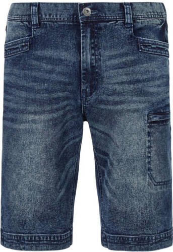Jan Vanderstorm loose fit jeans short Plus Size dark denim