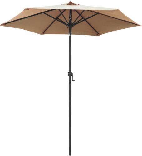 VidaXL Parasol 200x211 cm aluminium taupe