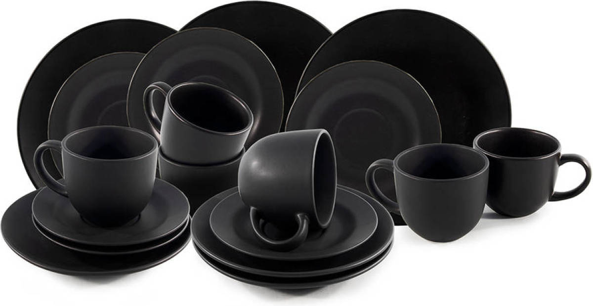 Easyline Koffieset Black Tie 18-Delig