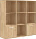 VidaXL Boekenkast 98x30x98 cm spaanplaat sonoma eikenkleurig