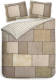 Heckett & Lane dekbedovertrek Rida - Woven Beige - 1-Persoons 140x200/220 cm