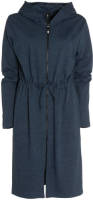 Seahorse jersey lounge badjas met ritssluiting en capuchon antraciet