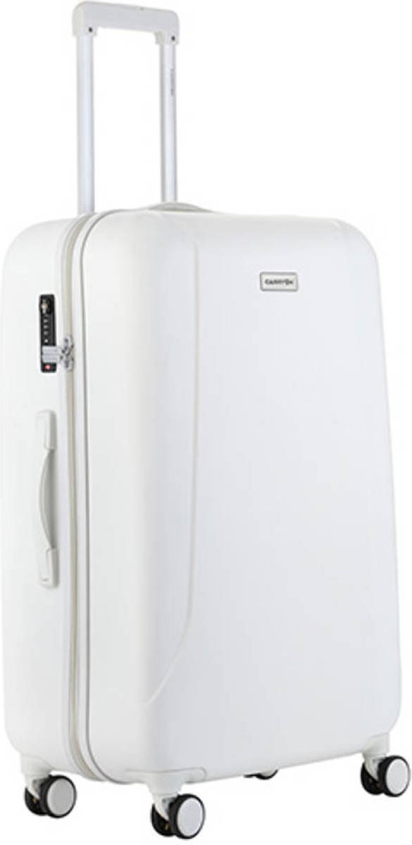 CarryOn Skyhopper Reiskoffer 78cm TSA Reistrolley met OKOBAN Dubbele wielen Wit