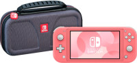 Nintendo Switch Lite Koraal + Bigben Officiële Nintendo Switch Lite Beschermtas