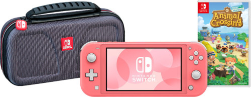 Game onderweg pakket - Nintendo Switch Lite Koraal