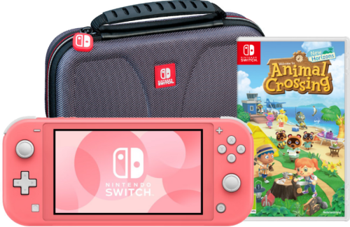 Game onderweg pakket - Nintendo Switch Lite Koraal