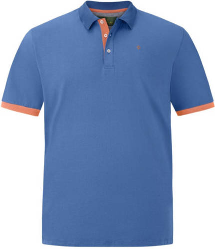 Charles Colby polo T-shirt EARL DERMOT Plus Size blauw