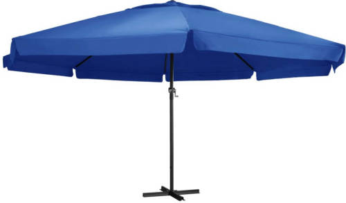 VidaXL Tuinparasol met aluminium paal 500 cm azuurblauw