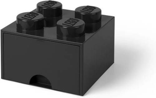 Set van 2 - Bureaulade Brick 4, Zwart - LEGO