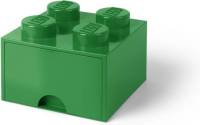 Set van 2 - Opberglade Brick 4, Groen - LEGO