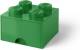 Set van 2 - Opberglade Brick 4, Groen - LEGO