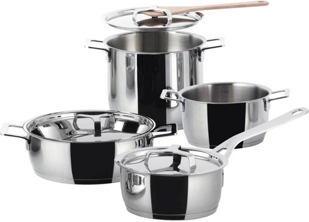 Alessi Pannenset Pots&Pans 4-Delig