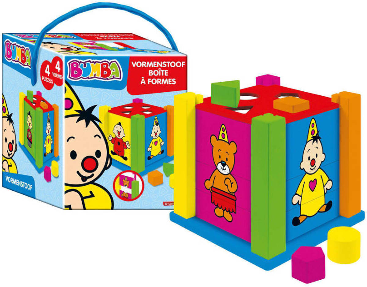 Studio 100 Bumba houten vormenstoof met puzzels