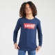 Levi's Kids longsleeve Batwing met logo donkerblauw