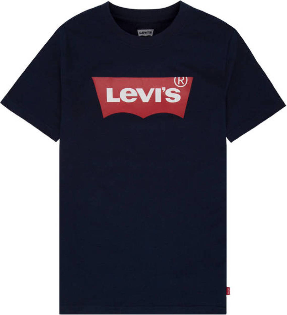 Levi's Kids T-shirt Batwing met logo donkerblauw