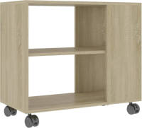 VidaXL Bijzettafel 70x35x55 cm spaanplaat sonoma eikenkleurig