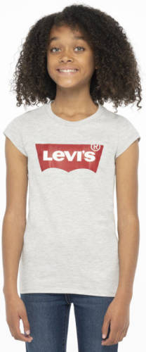 Levi's Kids T-shirt Batwing met logo lichtgrijs
