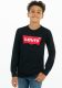 Levi's Kids longsleeve Batwing met logo zwart