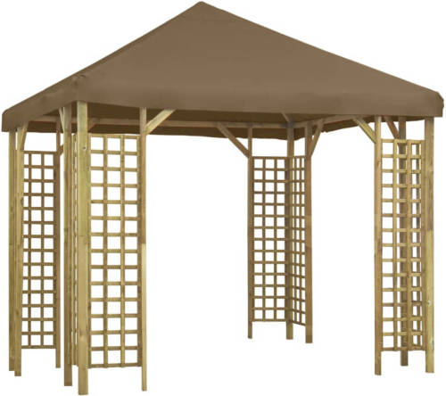 VidaXL Prieel 3x3 m taupe
