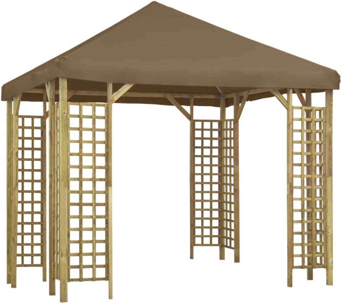 VidaXL Prieel 3x3 m taupe
