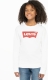 Levi's Kids sweater Batwing met logo wit/rood