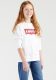 Levi's Kids sweater Batwing met logo wit/rood