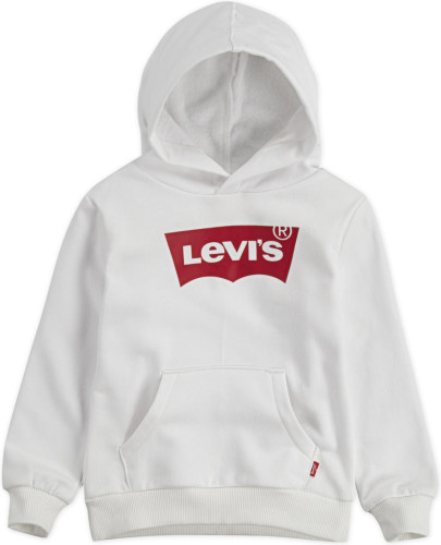 Levi's Kids hoodie Batwing met logo wit