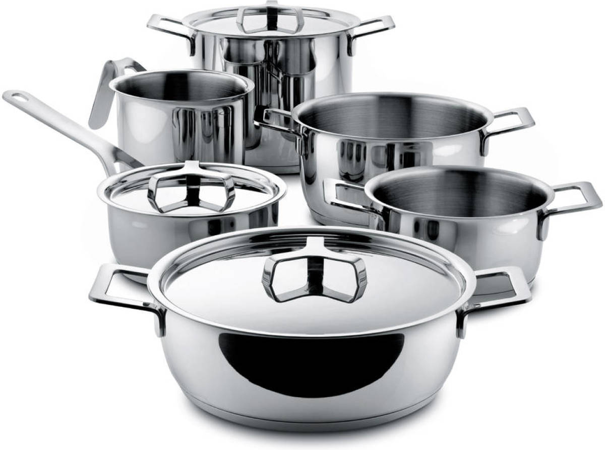 Alessi Pannenset Pots&Pans 6-Delig