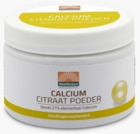 Mattisson Calcium Citraat 125gr 125 Gram