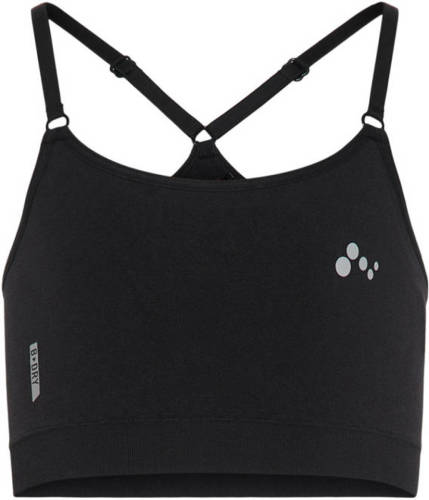 ONLY PLAY Girls cropped sporttop Lea zwart