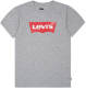 Levi's Kids T-shirt Batwing met logo grijs melange