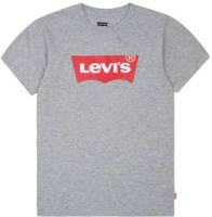 Levi's Kids T-shirt Batwing met logo grijs melange
