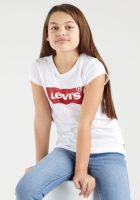 Levi's Kids T-shirt Batwing met logo wit