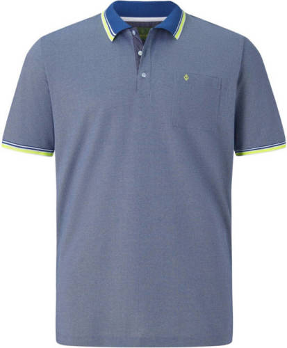Charles Colby polo T-shirt EARL LANDON Plus Size blauw