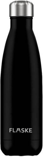 FLASKE - Bottle - 500ML/Zwart/RVS/12