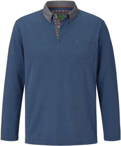 Charles Colby polo Duke BRENNAN Plus Size blauw