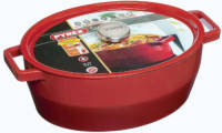Braadpan Ovaal, Rood, 5,8 liter - Pyrex Slowcook