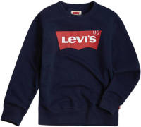 Levi's Kids sweater Batwing met logo donkerblauw