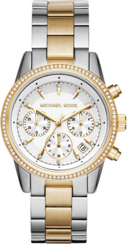 Michael Kors horloge MK6474 Ritz zilverkleurig