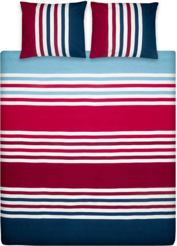 Ten Cate Katoenen Tweepersoons Dekbedovertrek - 200x200/220 - Trone Stripe