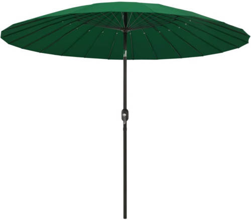 VidaXL Tuinparasol met aluminium paal 270 cm groen