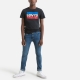 Levi's Kids T-shirt met logo zwart/rood/blauw