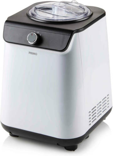 Primo PR401IM Roomijsmachine met compressor - 1,2L -wit/zwart